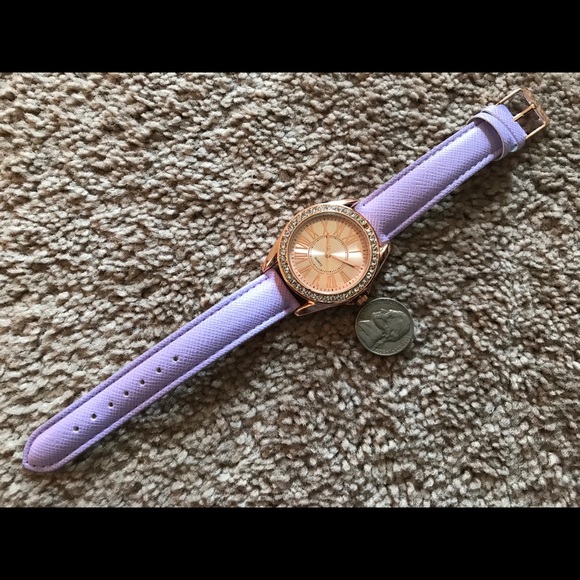 Womens Watch Purple Band Ladies Analog Wrist Watch - Picture 8 of 8